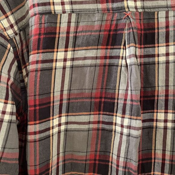 Elizabeth and James Jeweled Studded Flannel Button Up Top Blouse Womens Size 2 - Picture 14 of 14